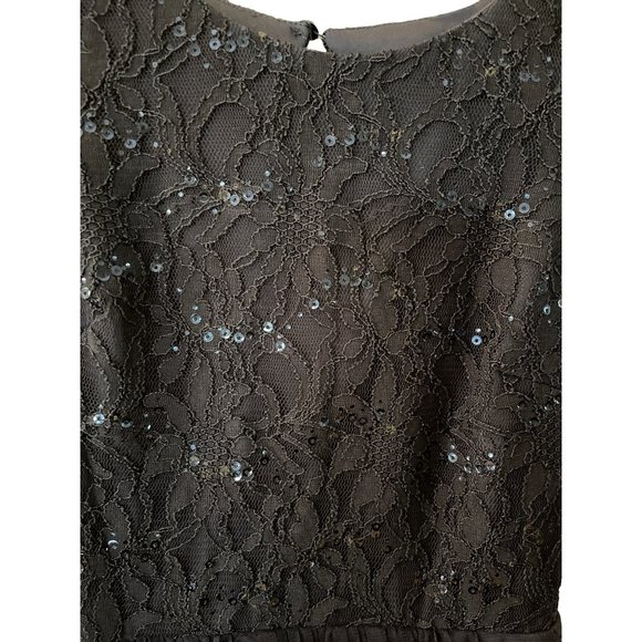 Speechless Party dress cut out sleeveless flare tulle sequins size Junior 5 Blue - Picture 11 of 16